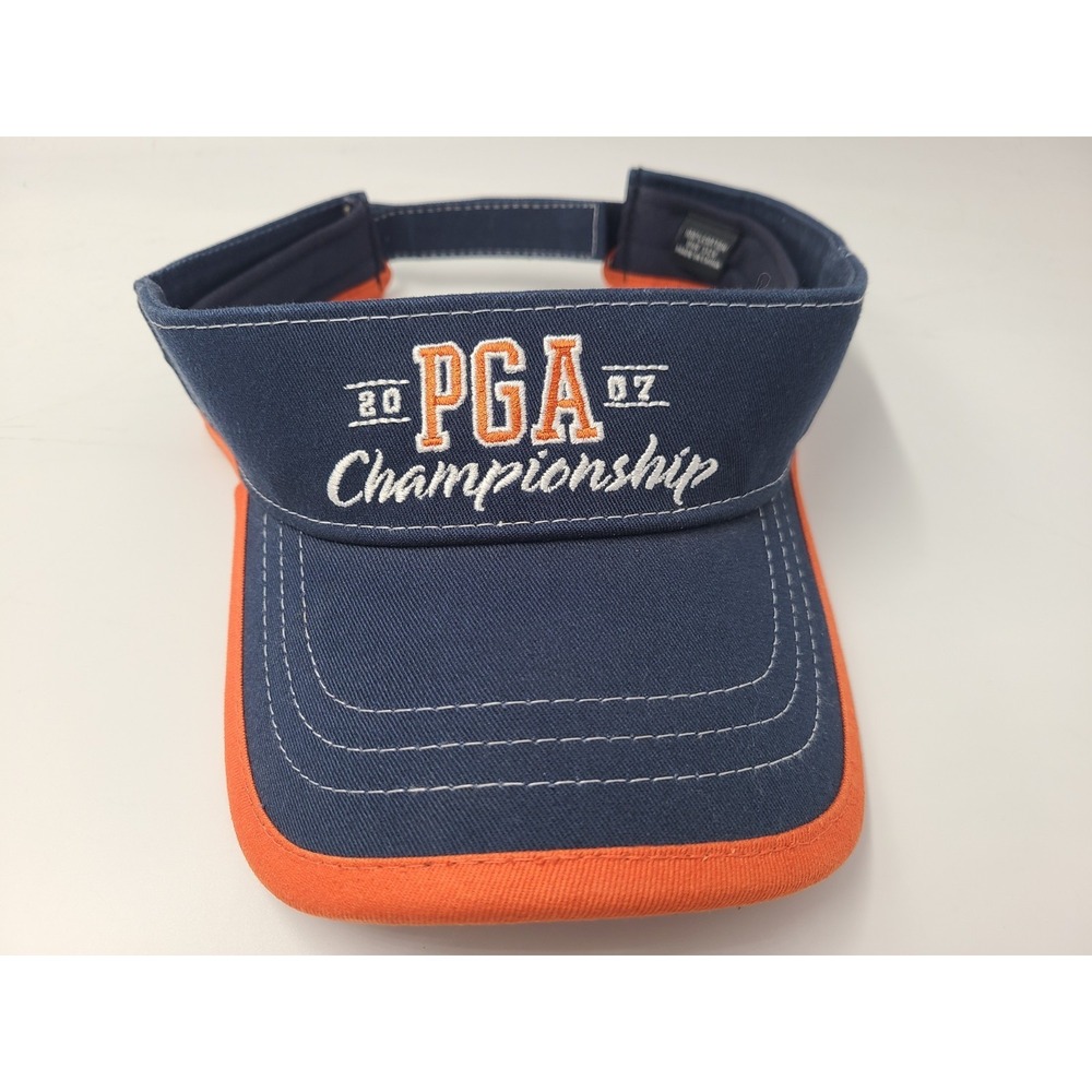2007 PGA Championship Southern Hills Club Sun Golf Visor Adjustable Hat Cap Blue